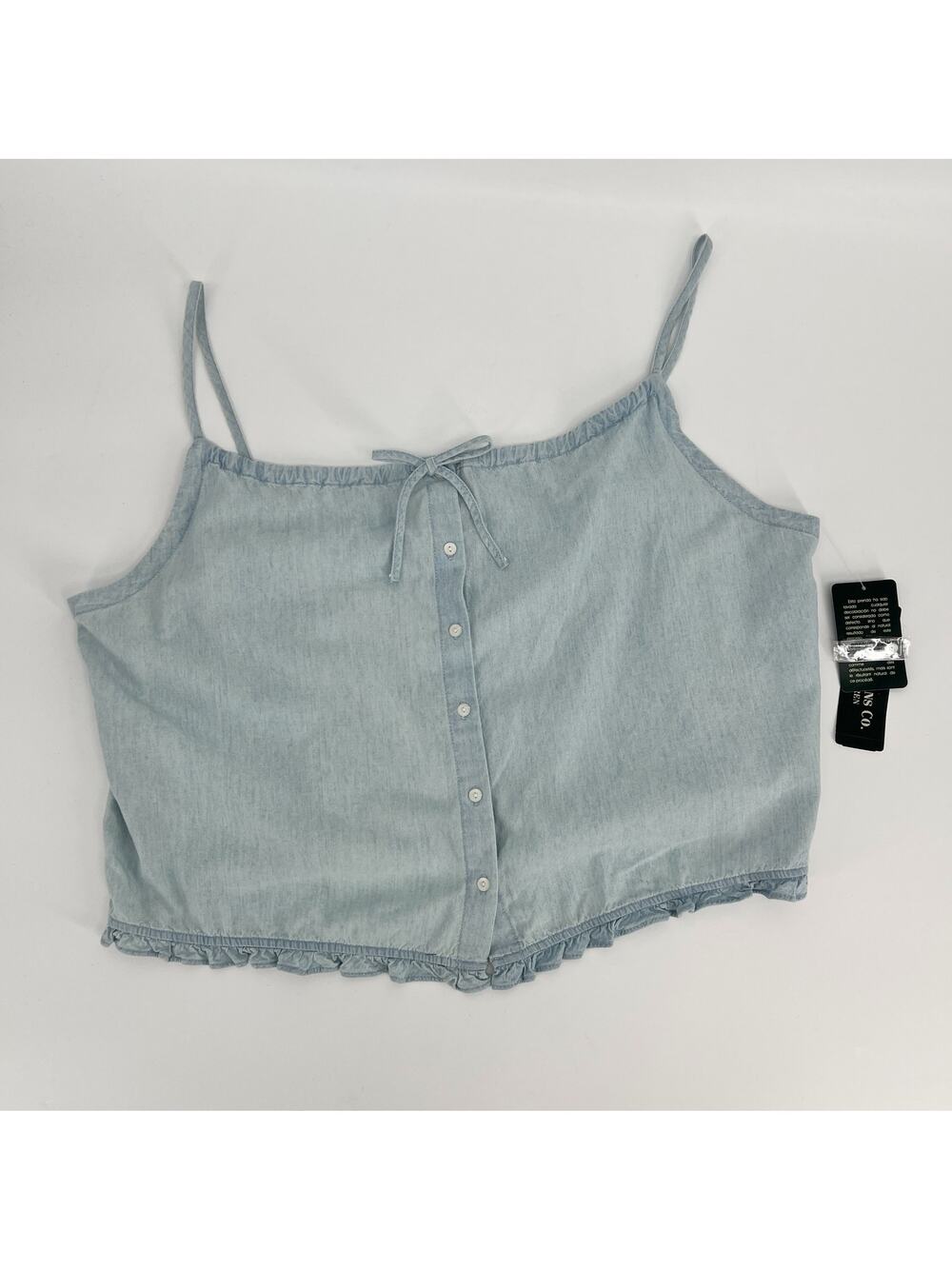 Vtg Lauren Jeans Co Ralph Lauren Tank Top Back Porch Cami Plus 20W Cropped NEW